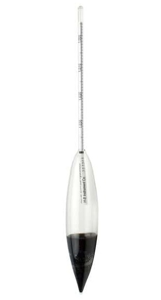 [4680555] Areometer till jord, Ludwig Schneider, ASTM 152H-05, -5 - +60 g/L, 280 mm