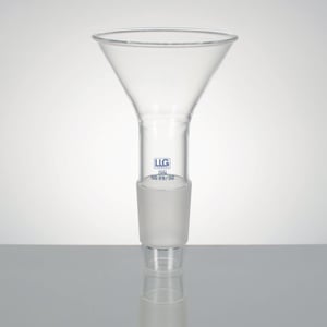 Pulvertratt, LLG, NS19/26, boro 3.3, Ø80 mm, 2 st.