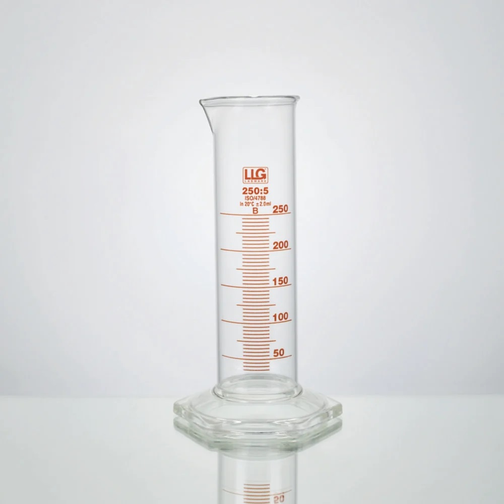 Mätcylinder, LLG, låg, kl. B, 50 ml, 2 st.