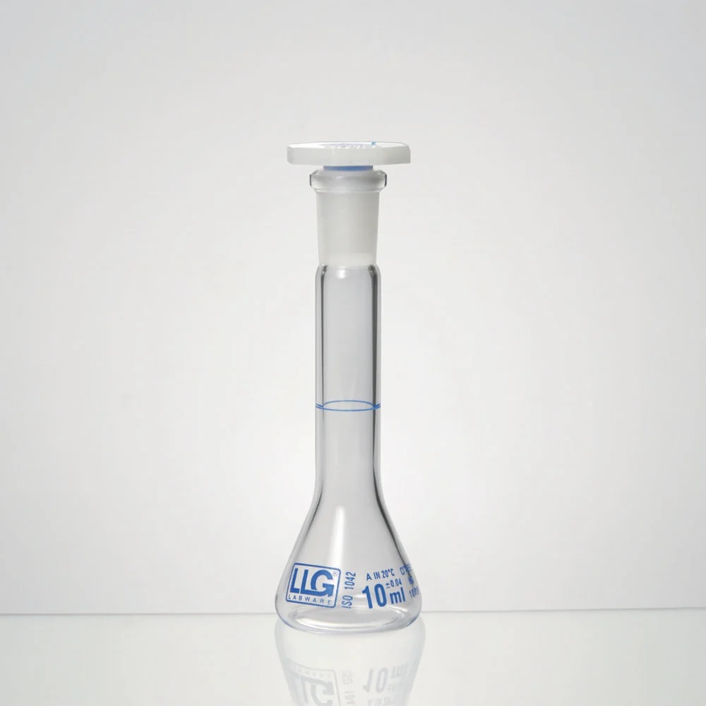 Mätkolv, trapets, LLG, kl. A, NS10, PE-propp, 10 ml, 2 st.