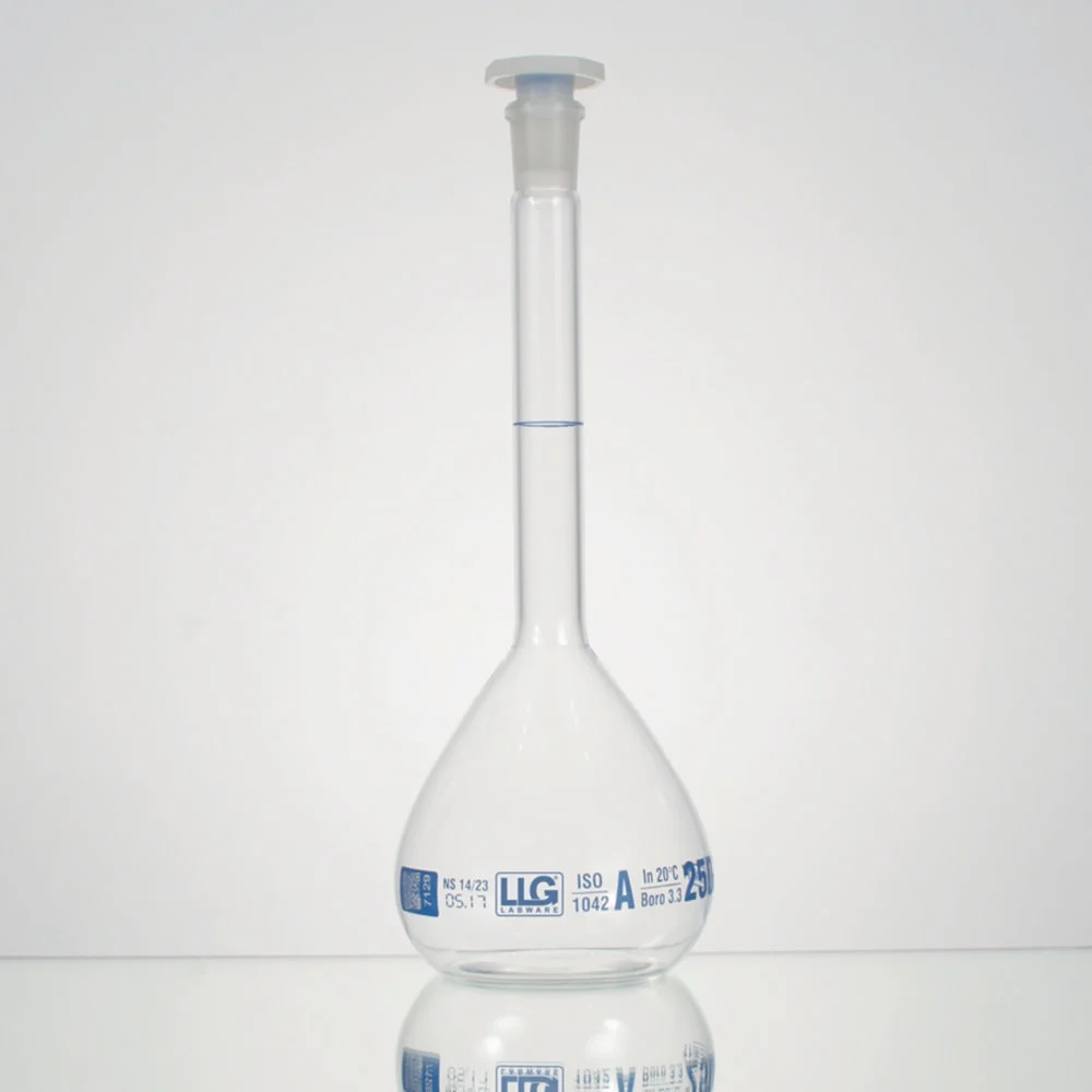 Mätkolv, LLG, kl. A, NS12, PE-propp, 100 ml, 2 st.