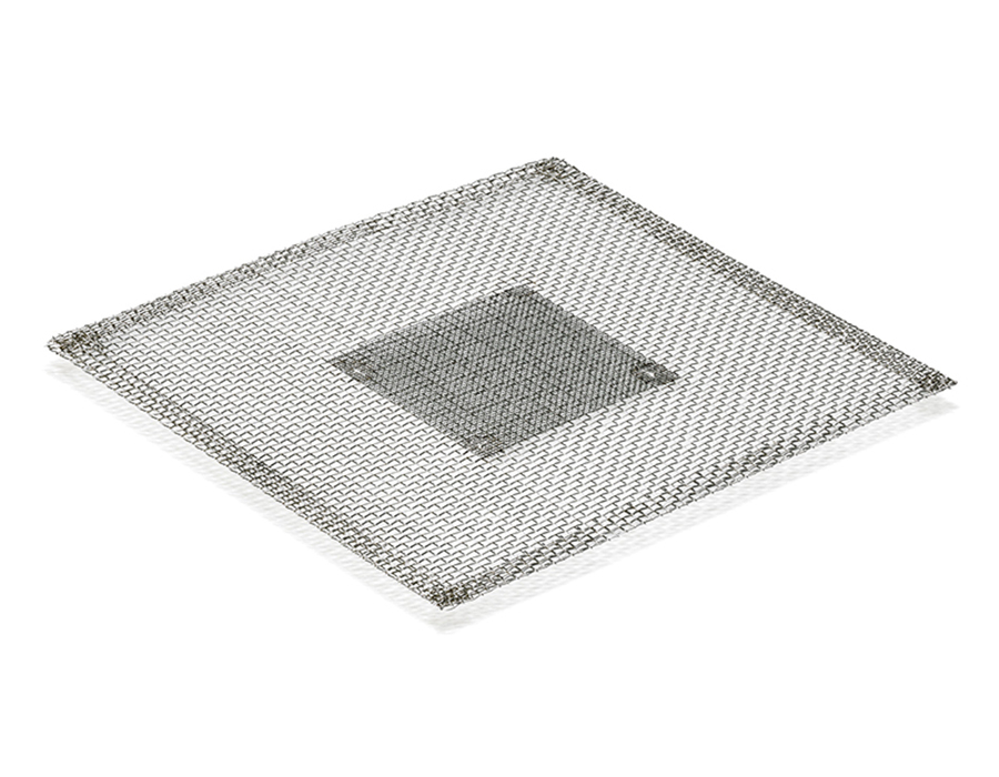 Trådnät, Usbeck, med mitt i rostfritt stål, 155 x 155 mm