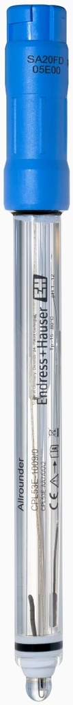 [4696934] pH-elektrod, Endress+Hauser CPL53E, glas, gel, PTFE diafragm, NTC, Memosens