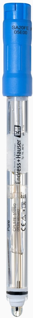 [4696935] pH-elektrod, Endress+Hauser CPL57E, glas, gel, PTFE diafragm, NTC, Memosens