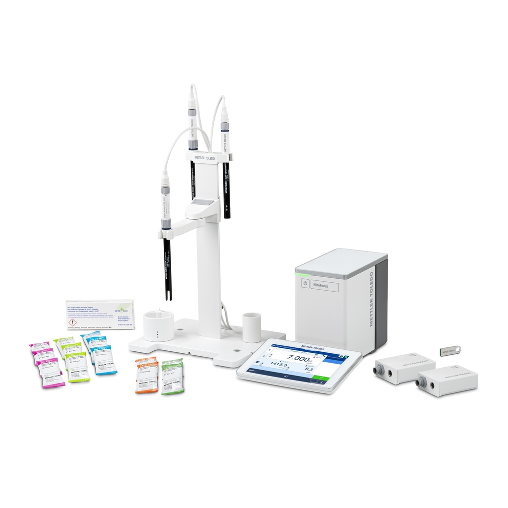 pH/DO/Konduktivitetsmätare, Mettler-Toledo NineFocus NF2340 Kit