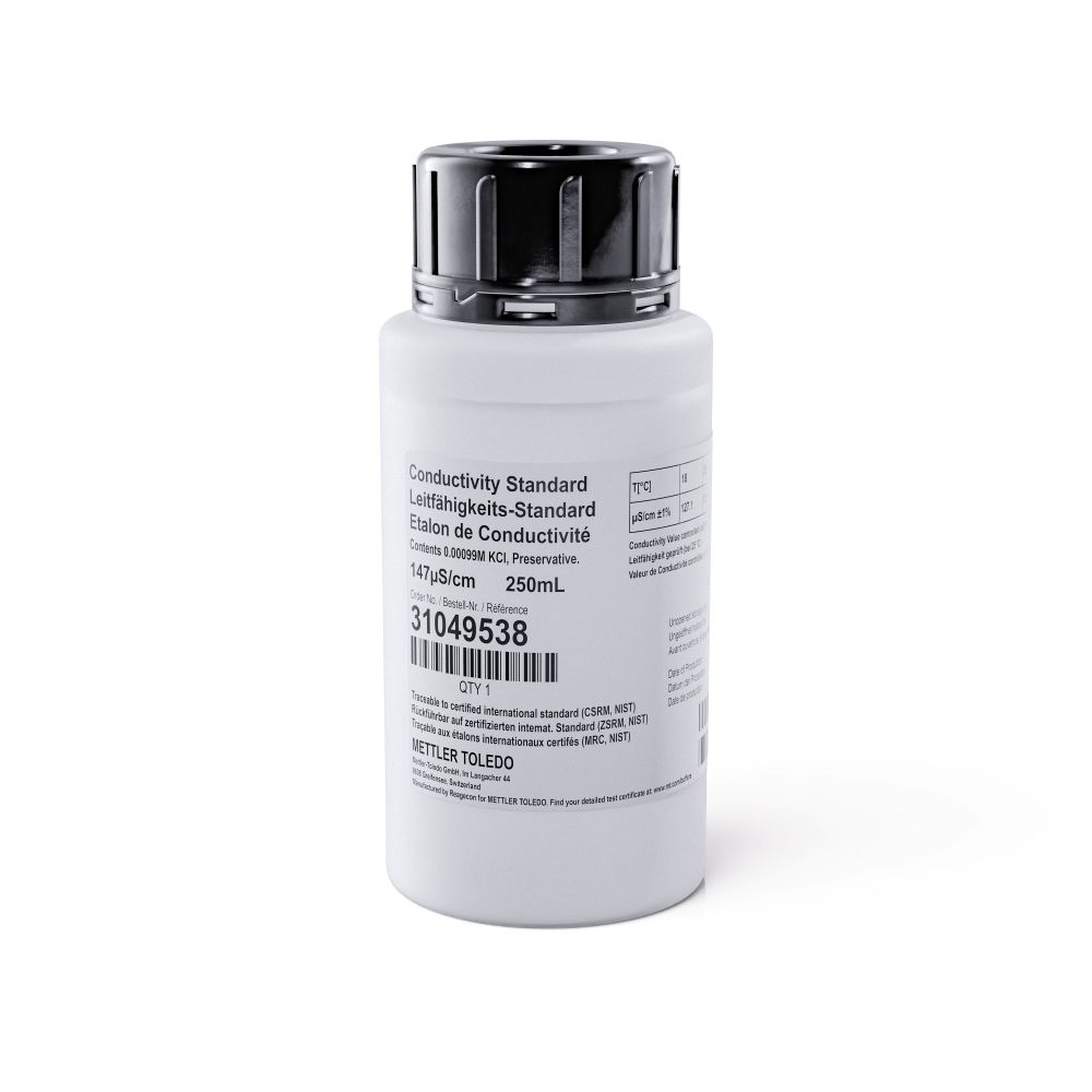 Konduktivitetsstandard, Mettler-Toledo, 147 µS/cm, 250 mL