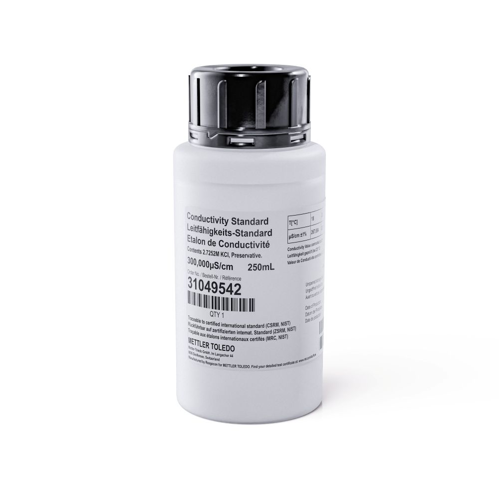 Konduktivitetsstandard, Mettler-Toledo, 300.000 µS/cm, 250 mL