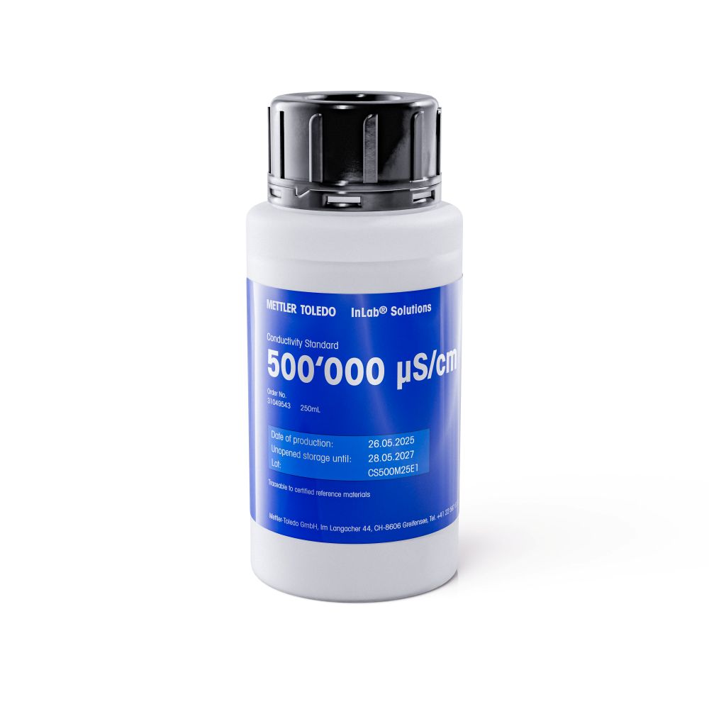 Konduktivitetsstandard, Mettler-Toledo, 500.000 µS/cm, 250 mL
