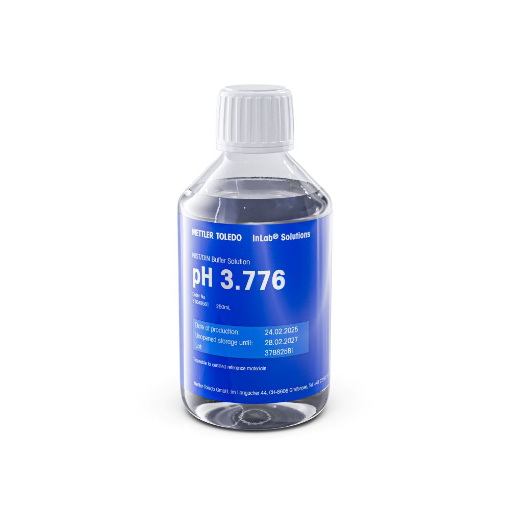 [4714567] Buffert, Mettler-Toledo, pH 3,776 ±0,010, NIST/DIN 19266, 250 mL