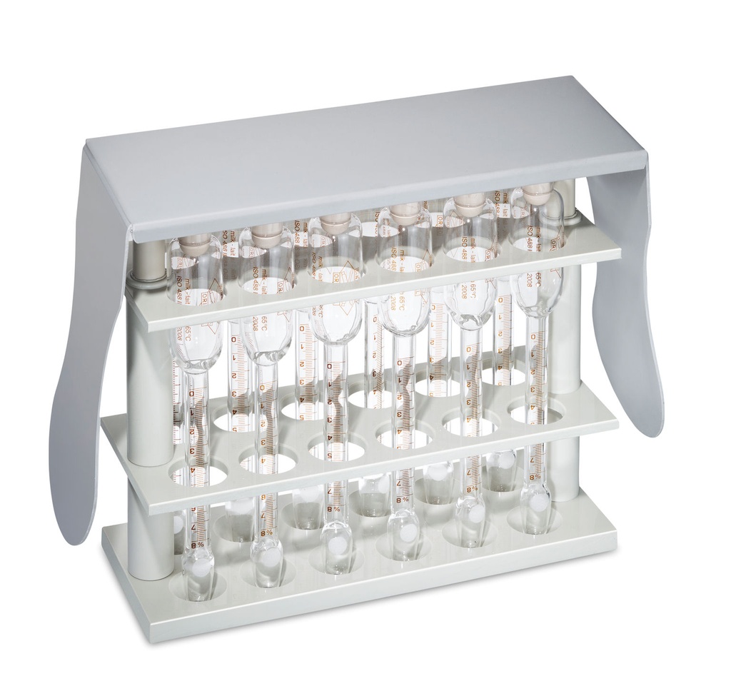 Rack i PP till 12 butyrometrar