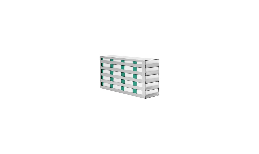 [4921610] Comfort rack m/ utdrag frysskåp TENAK, 50 mm boxar, h:223 x b:140 x d:683 mm, 4 x 5 boxar