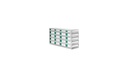 Comfort rack m/ utdrag frysskåp TENAK, 50 mm boxar, h:278 x b:140 x d:562 mm, 5 x 4 boxar