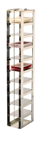 Standard rack frysbox, TENAK, 25 mm MTP, h:720 x b:92 x d:135 mm, 27 hyllor