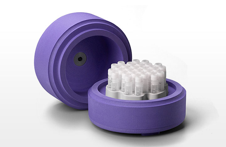 [4929010] CoolCell FTS30, t. 30 x 1,0/2,0 ml kryorör, lila