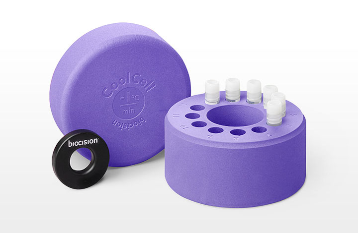 [4929014] CoolCell LX till 12 x1,0/2,0 ml kryorör, lila, låg