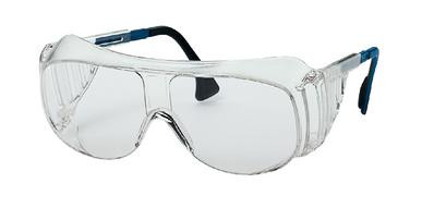 [1470055] Skyddsglasögon, uvex 9161 OTG, klart glas, blåa/svarta bågar