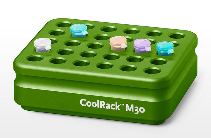 [4929137] CoolRack M30 till 30 x 1,5/2 ml mikrorör, grön