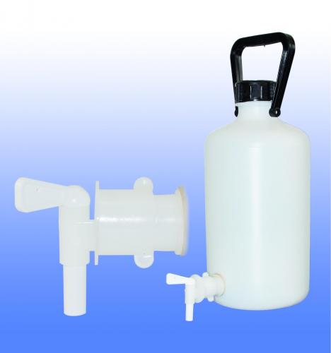 [1470125] Dunk, PE-HD, rund, med kran, 10 liter
