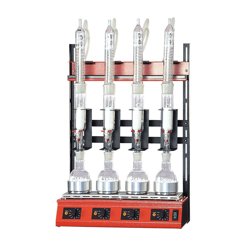 Soxhlet extraktionsapp. R104S, 4 platser, 100 ml