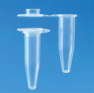 Brand PCR-rör med flat lock, klart, 0,2 ml
