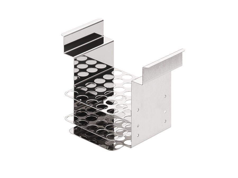 Julabo rack i rostfritt stål, till 30 glas, 100xØ17mm