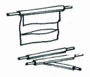 [4970803] Påsförslutning Interscience Bagclip för 400 ml påsar