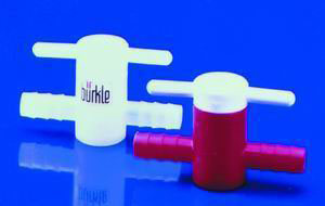 2-vägs kran i PVDF, Ø5 - 7 mm