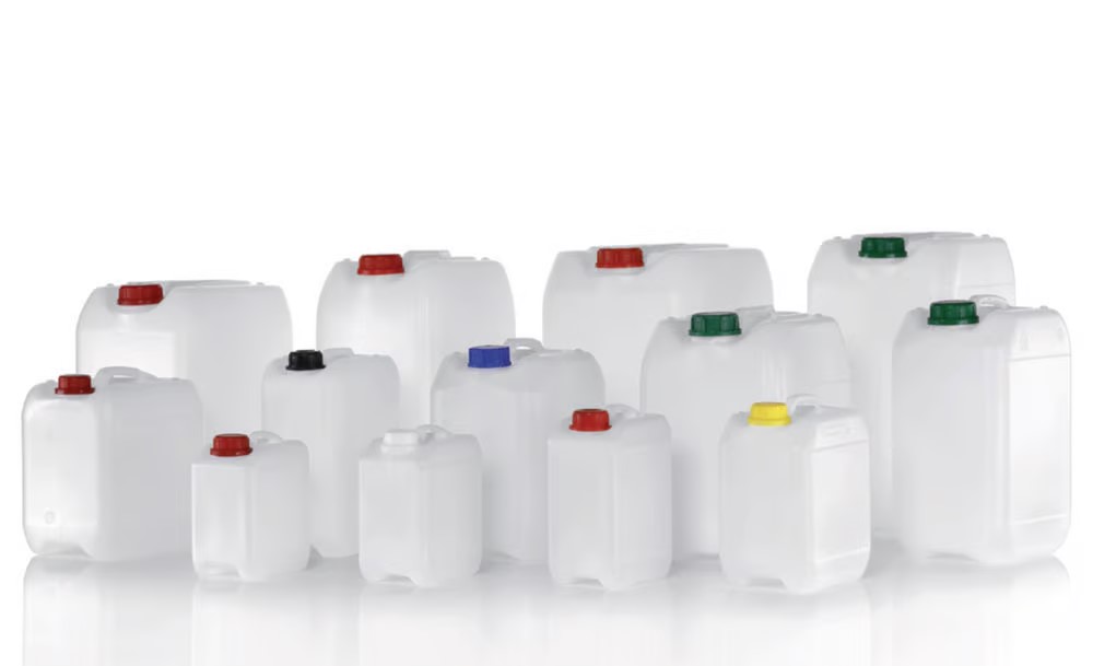 Dunk, PE-HD, fyrkantig, vit, utan lock, 2,5 liter