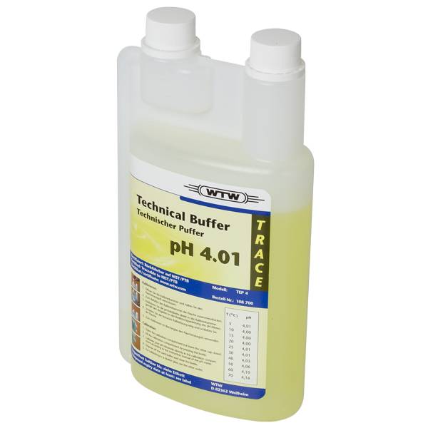 Buffert, teknisk, WTW, gul, pH 4,01 ±0,03, 1000 mL