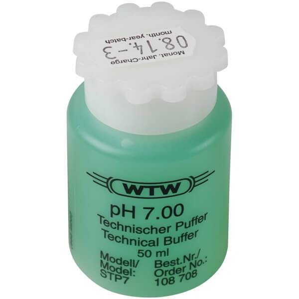 [51108708] Buffert, teknisk, WTW, grön, pH 7,00 ±0,03, 50 mL
