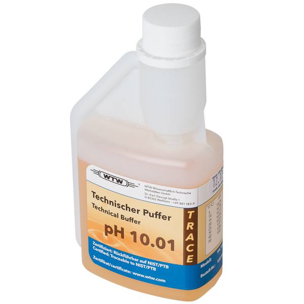 [51108805] Buffert, teknisk, WTW, orange, pH 10,01 ±0,03, 250 mL