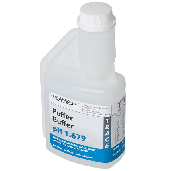 [51109000] Buffert, certifierad, WTW, pH 1,679 ±0,02, NIST/DIN, 250 mL