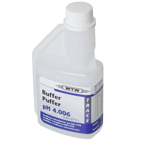 [51109110] Buffert, certifierad, WTW, pH 4,01 ±0,02, NIST/DIN, 250 mL