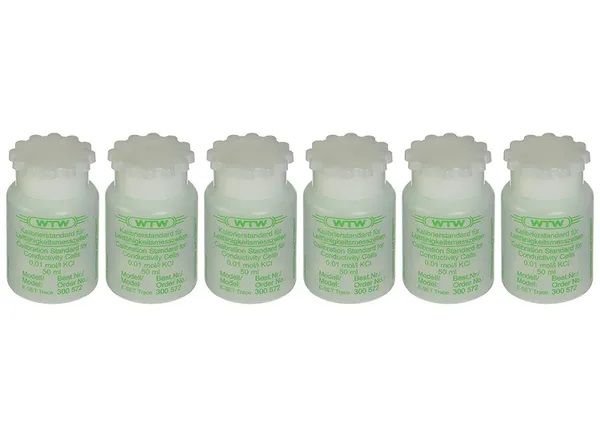 [5170555] Konduktivitetsstandard, WTW E-Set Trace, 1413 µS/cm ± 0,5 %, 0,01 M KCl, 6 x 50 mL