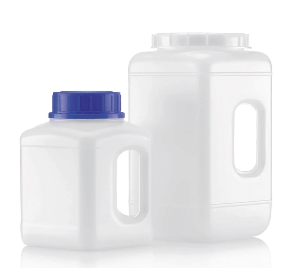 Flaska i HDPE, vid hals, utan lock, 2300 ml