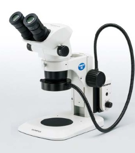 Stereo Microscope, Olympus SZ61, 6,7x-45x w/ Ring light
