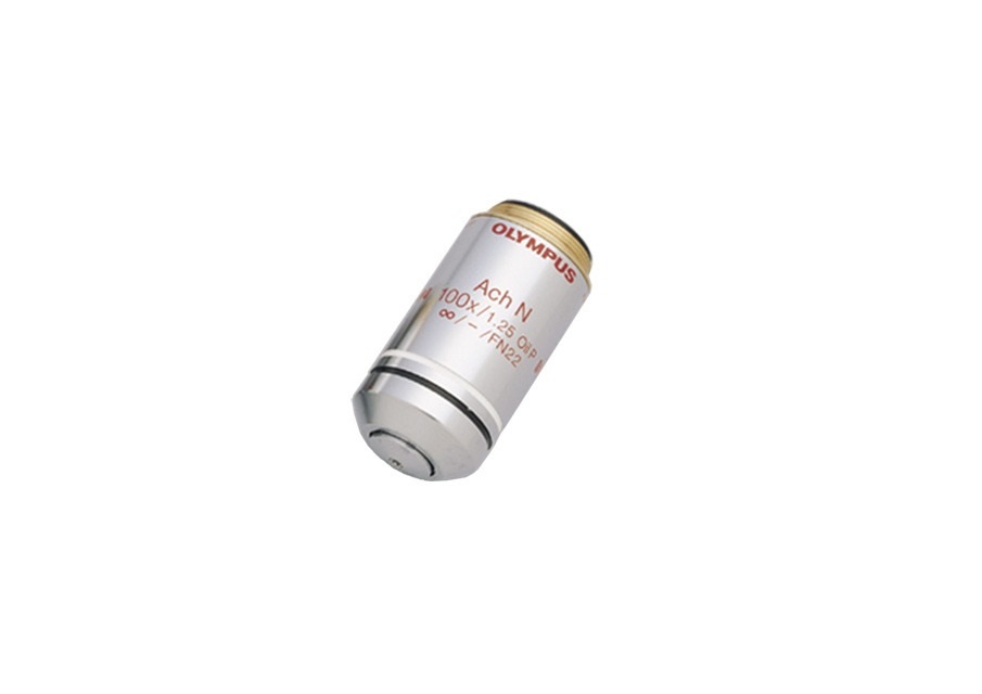Objective, Olympus ACHN100XOP/1.25, Strainfree Achromat Pol, Oil, 100x, FN22