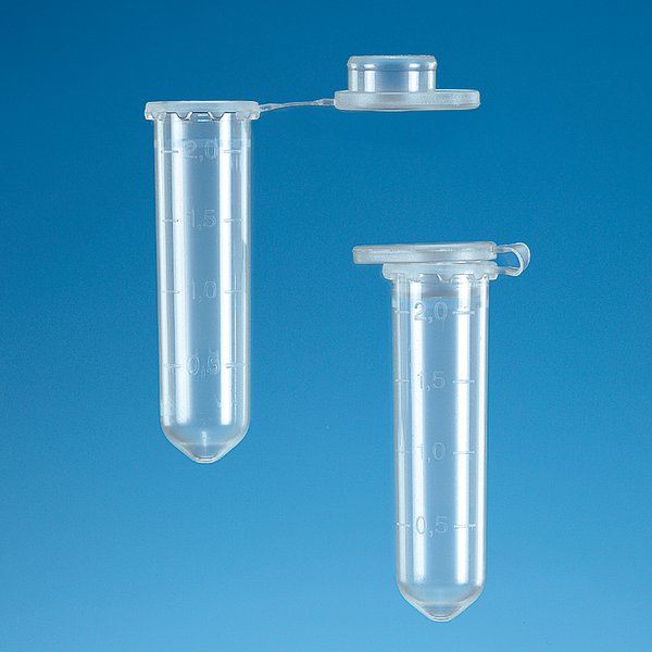 [1472171] Mikrocentrifugrör, BRAND, klar, 2,0 ml, rund botten