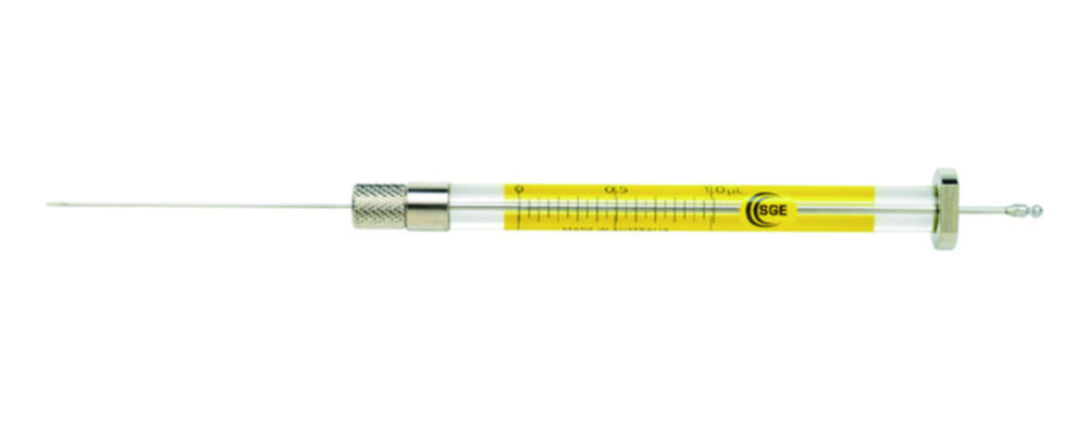 GC spruta, gauge 23 (0.63 mm), fast nål, 10 µl