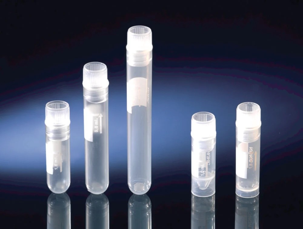 Kryorör, Nunc, PP, sterila, inv. gänga, rund botten, 1,8 ml, 10 x 50