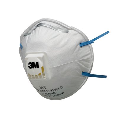 [6052910] Andningsskydd, 3M 8822, FFP2 NR D, cool-flow ventil