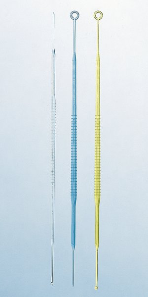 [1473003] Platinös, PS, sterila, nål/öga, blå, 10 µl