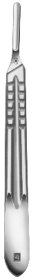 Hammacher skalpellskaft nr. 4 ,135 mm