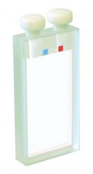 Makro-kyvett, abs., PTFE-lock, kvarts,10mm, 3500µl