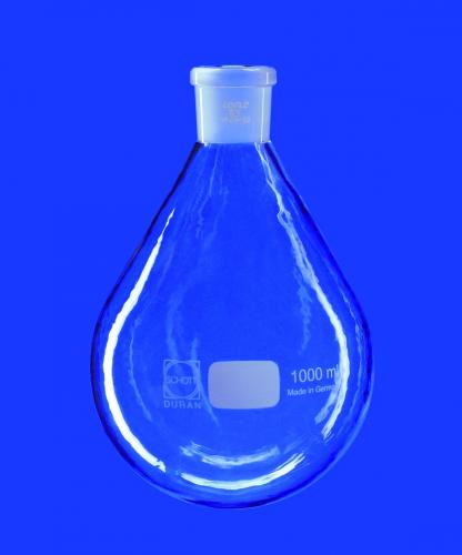 Indunstningskolv, DURAN, päronformad, 3000 ml