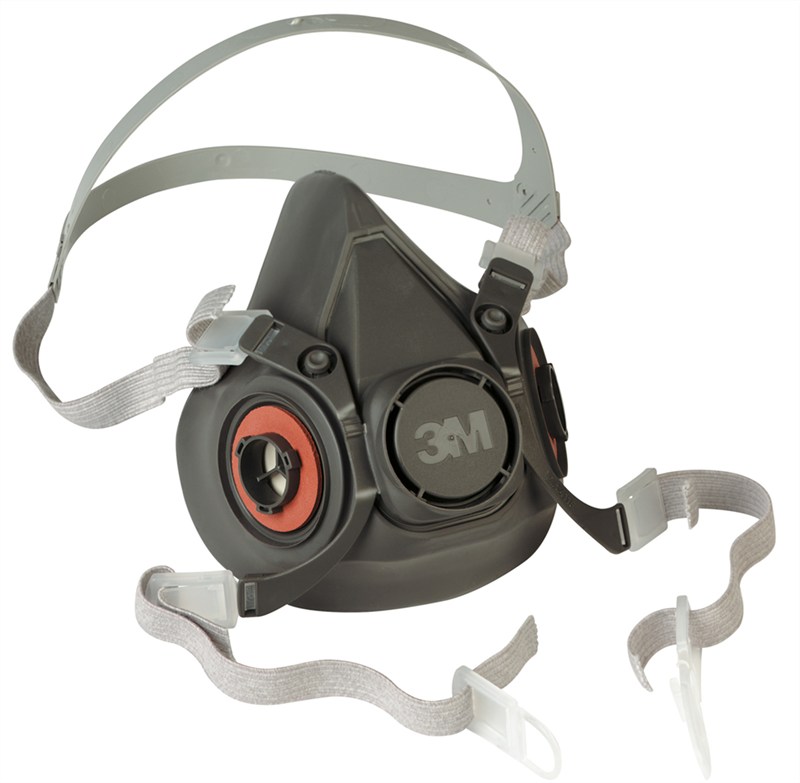 [6202382] Halvmask, 3M type 6100, TPE, bajonet, st. S