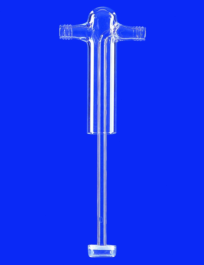 Gasflaskinsats, Drechsel, m/filter, por. 1