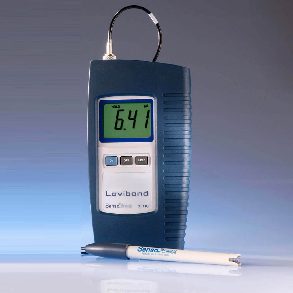 pH-mätare, Lovibond SD pH 110, m. elektrod och tilbehör