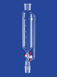 Separertratt, cylindrisk m/utjämning, NS29/32,50ml