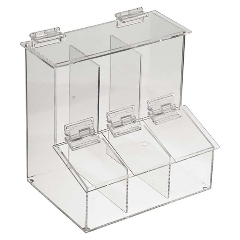 Dispenser till pipettspetsar, 3 rum, 210x155x212mm